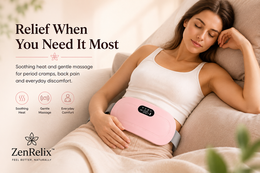 ZenRelix™ Heating & Massage Belt for Period & Back Pain Relief